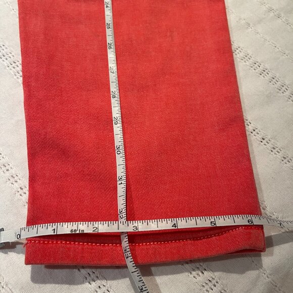 Michael Kors Izzy jeans cropped skinny size12 coral colour - Picture 7 of 7